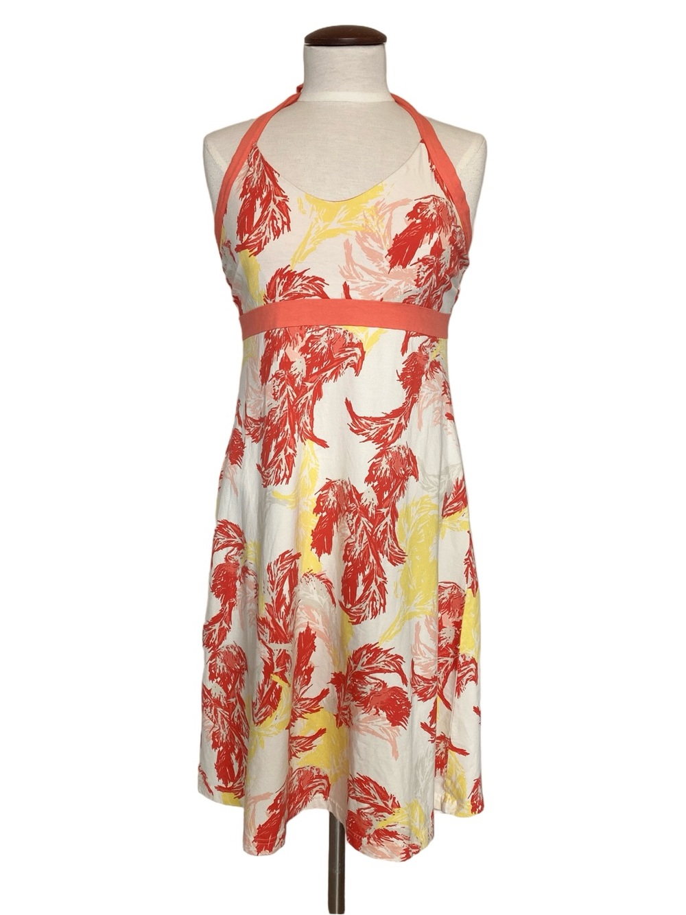 Patagonia Iliana Halter Dress Sz L Organic Cotton Blend - Picture 2 of 9